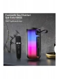 Newface Pluse 5 Mikrofonlu RGB Kablosuz Hoparlör - Siyah