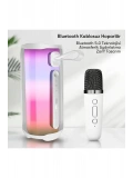 Newface Pluse 5 Mikrofonlu RGB Kablosuz Hoparlör - Siyah