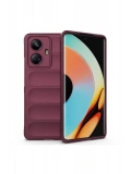 Newface Realme 10 Pro 5G Kılıf Optimum Silikon - Bordo