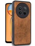 Newface Realme 12 5G Kılıf Aras Deri Kapak - Taba