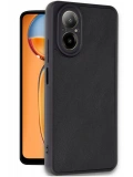 Newface Realme 12 Lite Kılıf Aras Deri Kapak - Siyah