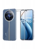 Newface Realme 12 Pro Plus Kılıf Lüx Şeffaf Silikon