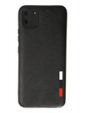 Newface Realme C11 Kılıf Loop Deri Silikon - Siyah