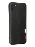 Newface Realme C11 Kılıf Loop Deri Silikon - Siyah