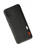 Newface Realme C11 Kılıf Loop Deri Silikon - Siyah