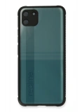 Newface Realme C11 Kılıf Miami Şeffaf Silikon - Siyah