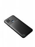 Newface Realme C21 Kılıf Auto Focus Karbon Kapak - Siyah