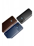 Newface Realme C21 Kılıf Auto Focus Karbon Kapak - Siyah