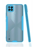 Newface Realme C21 Kılıf Platin Silikon - Mavi