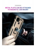 Newface Realme C21 Kılıf Sofya Yüzüklü Silikon Kapak - Gold