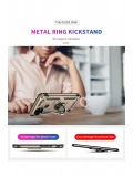Newface Realme C21 Kılıf Sofya Yüzüklü Silikon Kapak - Gold