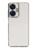 Newface Realme C55 Kılıf Volet Silikon - Beyaz