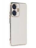 Newface Realme C55 Kılıf Volet Silikon - Beyaz