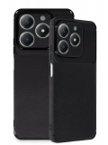 Newface Realme C61 Kılıf Auto Focus Karbon Kapak - Siyah