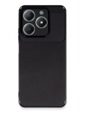 Newface Realme C61 Kılıf Auto Focus Karbon Kapak - Siyah