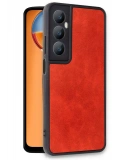 Newface Realme C65 Kılıf Aras Deri Kapak - Kırmızı