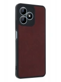 Newface Realme Note 50 4G Kılıf Aras Deri Kapak - Bordo