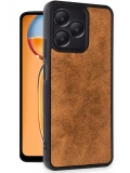 Newface Realme Note 50 4G Kılıf Aras Deri Kapak - Taba