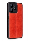 Newface Realme Note 50 4G Kılıf Flip Cover - Kırmızı