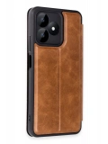 Newface Realme Note 50 4G Kılıf Flip Cover - Taba