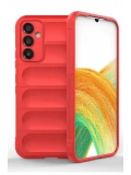 Newface Samsung A36 Kılıf Optimum Silikon - Kırmızı