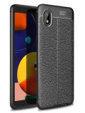 Newface Samsung Galaxy A01 Core Kılıf Auto Focus Kapak - Siyah