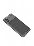 Newface Samsung Galaxy A01 Core Kılıf Auto Focus Karbon Kapak - Siyah