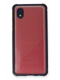 Newface Samsung Galaxy A01 Core Kılıf Miami Şeffaf Silikon - Lacivert