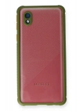 Newface Samsung Galaxy A01 Core Kılıf Miami Şeffaf Silikon - Yeşil
