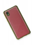 Newface Samsung Galaxy A01 Core Kılıf Miami Şeffaf Silikon - Yeşil