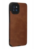 Newface Samsung Galaxy A03 Kılıf Loop Deri Silikon - Kahverengi
