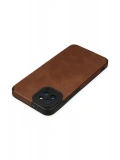 Newface Samsung Galaxy A03 Kılıf Loop Deri Silikon - Kahverengi
