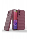 Newface Samsung Galaxy A03S Kılıf Optimum Silikon - Bordo