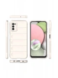 Newface Samsung Galaxy A03S Kılıf Optimum Silikon - Krem