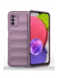 Newface Samsung Galaxy A03S Kılıf Optimum Silikon - Mor