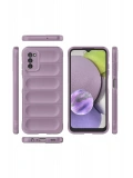 Newface Samsung Galaxy A03S Kılıf Optimum Silikon - Mor