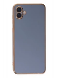 Newface Samsung Galaxy A04 Kılıf Volet Silikon - Mavi