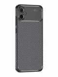 Newface Samsung Galaxy A05 Kılıf Auto Focus Karbon Kapak - Siyah