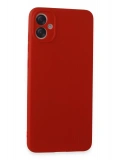 Newface Samsung Galaxy A05 Kılıf First Silikon - Kırmızı