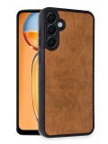 Newface Samsung Galaxy A05S Kılıf Aras Deri Kapak - Taba