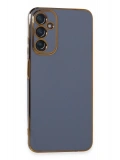 Newface Samsung Galaxy A05S Kılıf Volet Silikon - Mavi
