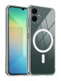 Newface Samsung Galaxy A06 Combo Sert Şeffaf Magsafe Kapak - Şeffaf