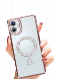 Newface Samsung Galaxy A06 Joke Simli Magneticsafe Kılıf - Pembe