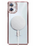 Newface Samsung Galaxy A06 Joke Simli Magneticsafe Kılıf - Pembe