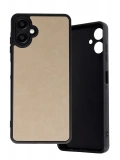 Newface Samsung Galaxy A06 Kılıf Aras Deri Kapak - Pudra