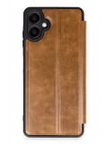 Newface Samsung Galaxy A06 Kılıf Flip Cover - Taba