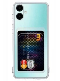 Newface Samsung Galaxy A06 Kılıf Kart Şeffaf Silikon - Şeffaf