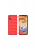Newface Samsung Galaxy A06 Kılıf Optimum Silikon - Kırmızı