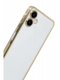 Newface Samsung Galaxy A07 4G Razer Lensli Silikon - Gold