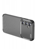 Newface Samsung Galaxy A15 4G Kılıf Auto Focus Karbon Kapak - Siyah